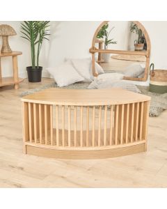 Under 2's Low Fluted Curved Shelf 