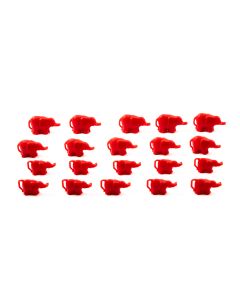 Linking Elephants - Red - Pack of 20