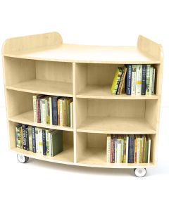 Maplescape Curved Bookcase H100cm - Maple
