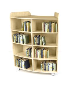 Maplescape Curved Bookcase H150cm - Maple