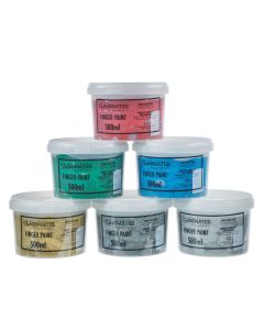 Classmates Finger Paints - 500ml - Glitter Colours - Pack of 6