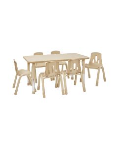 ELEGANT RECTANGLE TABLE – 6 SEATER
