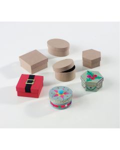 Papier Mache Boxes - Pack of 12