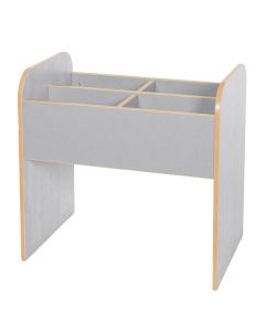 Maplescape Tall Double Book Browser - Grey