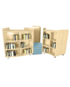 Maplescape Curved Library Island Set