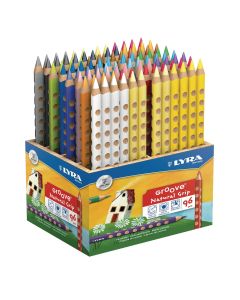 Lyra Groove Triangular Colouring Pencils - Pack of 96