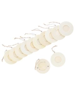 Wooden Circular Frames - Pack of 12