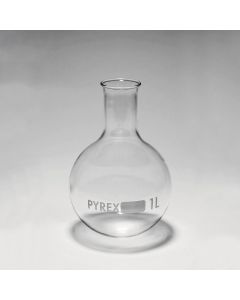 Pyrex Round Bottom Narrow Neck Flask - 1000ml