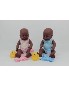 Clothed Newborn Dolls - Black Boy