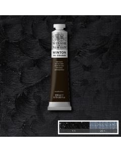 Winsor & Newton Winton Oil Colour Tube - 200ml - Lamp Black