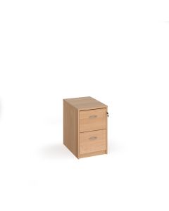 2 Drawer Universal Filing Cabinet H730mm - Beech