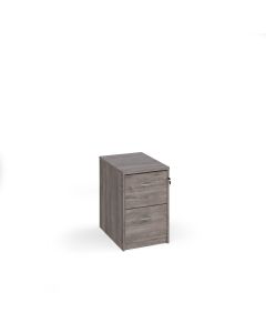 2 Drawer Universal Filing Cabinet H730mm - Grey Oak