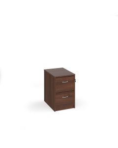 2 Drawer Universal Filing Cabinet H730mm - Walnut