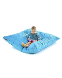 Large Outdoor Quilted Cushions 1.5 x 1.5m - Aqua