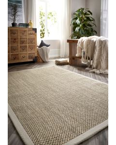 Sisal Border Rugs - Beige/Sand