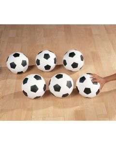 Footballs - Black/White - Pack of 6