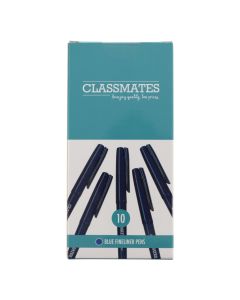 Classmates Fineliner Pen - Blue - Pack of 10