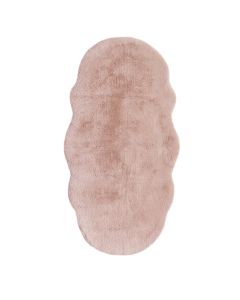 Luxury Faux Fur Rug Double - 70 x 140cm - Blush