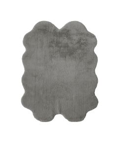 Luxury Faux Fur Rug - Quad - 105 x 140cm - Grey
