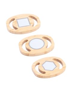 LED Handheld Shape Mirrors - Pack of 3