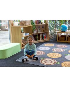 Carpet Featurning Tree Stump Placement Spots