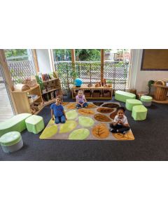 Kit for Kids Seasonal Leaves Super Deluxe Carved Carpet