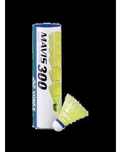 Yonex Mavis 300 Shuttlecocks - Medium - Yellow - Tube of 6