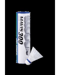 Yonex Mavis 300 Shuttlecocks - Medium - White - Tube of 6