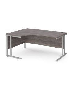 Classmates Left Hand Crescent Desk - Grey Oak