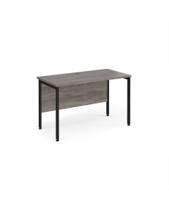 Maestro 25 Desk 1200x600mm - Grey Oak - Black Frame
