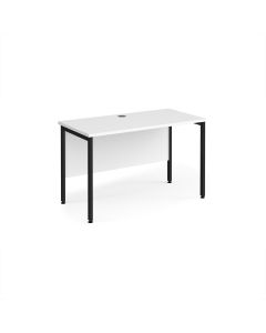 Maestro 25 Desk 1200x600mm - White - Black Frame