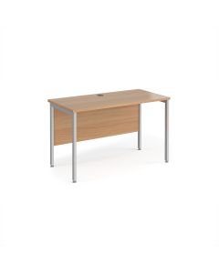 Maestro 25 Desk 1200x600mm - Beech - Silver Frame