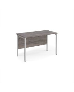 Maestro 25 Desk 1200x600mm - Grey Oak - Silver Frame