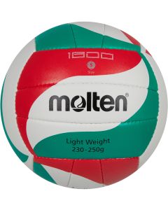 Molten Lightweight Jr. Volleyball - White/Green/Red - Size 5