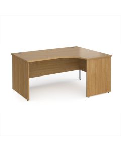 Panel End Ergo Desk Right Hand 1600 x 800mm - Oak