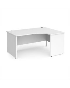 Panel End Ergo Desk Right Hand 1600 x 800mm - White