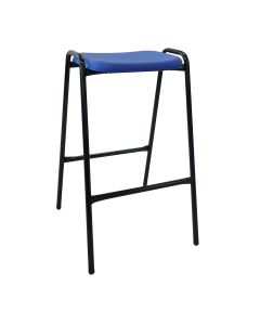 Stacking Classroom Stools - Blue - 610mm