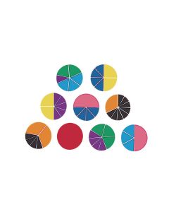 Rainbow Fractions Circles - Set of 9