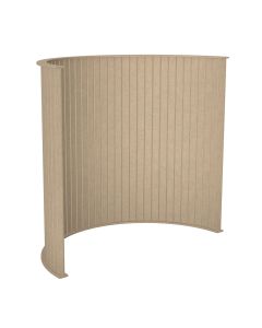 Koala Acoustic Sound Absorbing Floor Standing Partition Screens-Curve-Natural