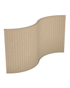 Koala Acoustic Sound Absorbing Floor Standing Screens-Wave-Natural