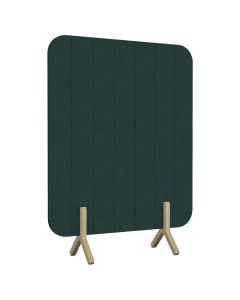 Koala Sound Absorbing Floor Standing Partition Screen-Straight-Forest Green