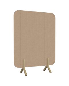 Koala Sound Absorbing Floor Standing Partition Screen-Straight -Natural