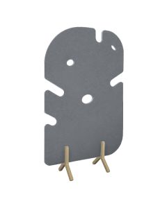 Koala Sound Absorbing Floor Standing Partition Screens H1200mm-Leaf-Dark Grey