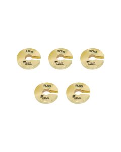 Spare Slotted Masses- Brass - Capacity 10g - Pack of 5