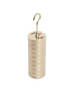Hanging Slotted Masses- Brass (250g) - 4 x 50g 
