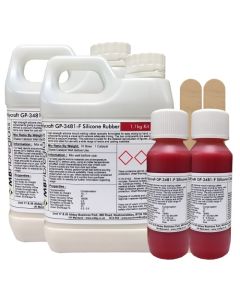 Polycraft GP3481-F General Purpose RTV Condensation Cure Mould Making Silicone Rubber Including Red Hardener