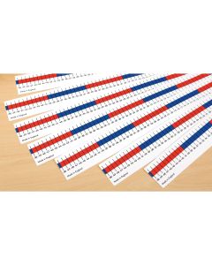 Negative/Positive Number Lines -50 to +50 - Pack of 5