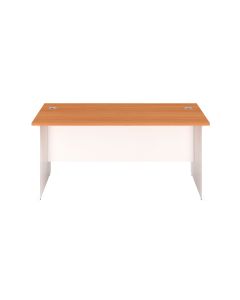 Panel Plus Rectangular Desk Beech 1600mm