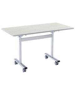 Flip Top Rectangular Table 1200x600mm - Grey - Light Grey