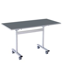 Flip Top Rectangular Table 1200x600mm Slate Grey Light Grey
